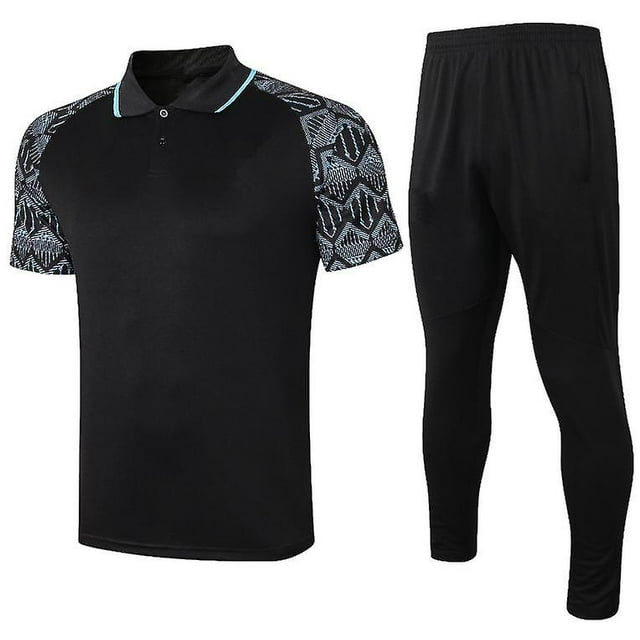 Ensemble de Maillots de Soccer Classique Mode Manches Courtes Pantalon Sport Course Entraînement Uniformes de Soccer pour Hommes et Femmes