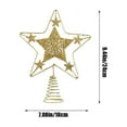 thumbnail image 3 of hulanddfd Christmas Tree Topper - Gold Small Star Mini Christmas Tree Decoration 5 Point Star Xmas Treetop Ornaments for Xmas Tree or Indoor Party Home Decor B-2, 3 of 6