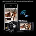 thumbnail image 4 of Cámara de videos de 5k Cámaga de Videas, Videocorda de 5k WiFi IR Visón Nocturna de 3 Pulgadas Touchsid para Fotogramación, 4 of 7