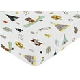 thumbnail image 3 of Sweet Jojo Designs Outdoor Adventure Multicolor Fitted Crib Sheet, 3 of 6
