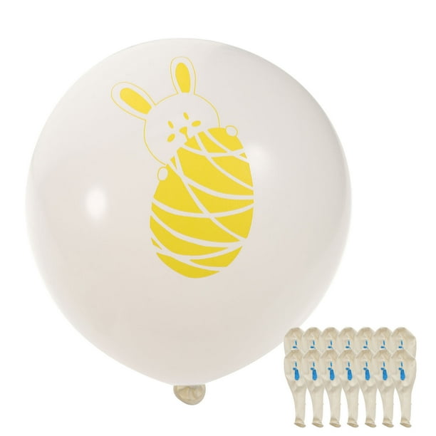 KAKOWELY 100 globos de látex para fiesta de Pascua, globos de conejito, accesorios de diseño para fiesta de Pascua, recuerdo de fiesta