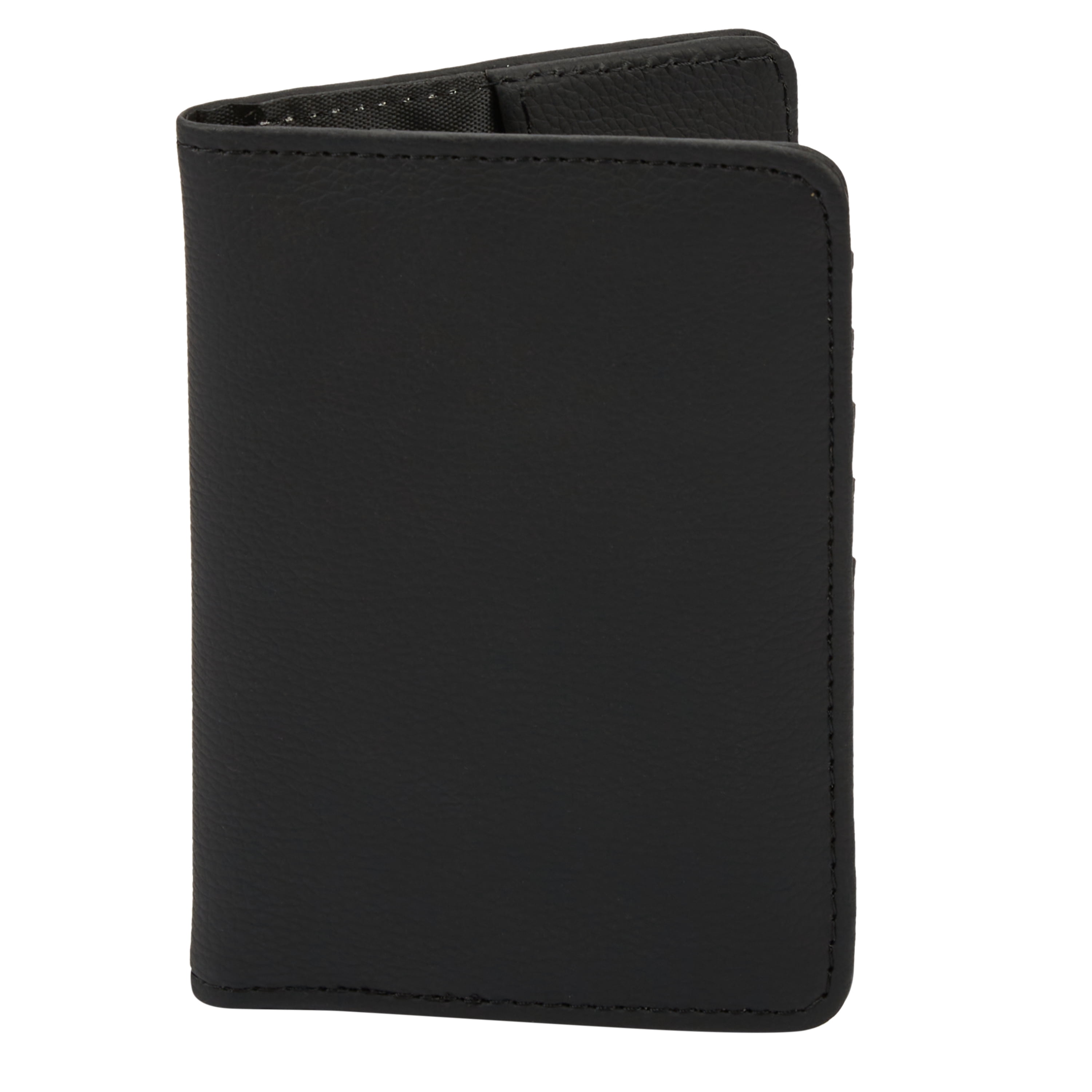 Protégé Soft Passport Wallet Holder with RFID Protection in Black