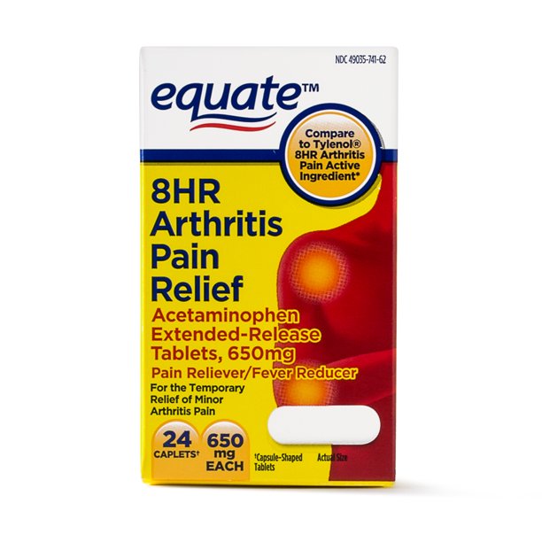 Equate Acetaminophen ExtendedRelease Tablets 650 mg, Arthritis Pain