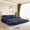 Blue, variant on 73.2" Pull Out Sofa Bed, Modern, 3-in-1 Convertible Sleeper Sofa, Queen Size Bed with Chaise Mode, Corduroy Fabric for Living Room Apartment, Pink