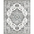 thumbnail image 6 of MJIAexp 6'x9' Vintage Boho Area Rug Washable Area Rug for Living Room Non-Slip Distressed Accent Rug Faux Wool Bedroom Rug Floor Carpet for Dining Room Bedroom Kitchen Entryway Office Gray, 6 of 8