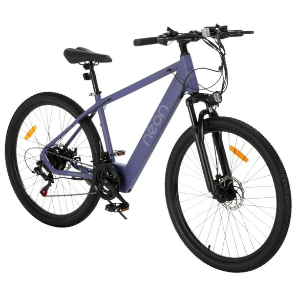 Bicicleta Neon Eléctrica Rodada 27.5 21 Velocidades Color Morado