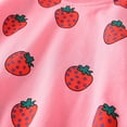 thumbnail image 6 of Kiijoy Girls Outfits Strawberry Print Crewneck Sweatshirt Jogger Pants Set, Sizes 2-3, 6 of 6