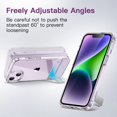 thumbnail image 5 of JETech Kickstand Case for iPhone 14 Plus 6.7-Inch, Support Wireless Charging, Slim Shockproof Bumper Phone Cover, 3-Way Metal Stand (Clear), 5 of 7
