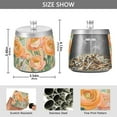 thumbnail image 2 of Yayeee Ashtray with Lid for Cigarette Smokeless Stainless Steel Home Ash Holder, Abstract Floral Art, 2 of 7