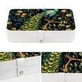 thumbnail image 4 of Peacock Earring Organizer Jewelry Box with Removable Compartment and Portable Design, 4 of 6