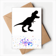 dinosaur bs tyrannosaurus rex Welcome Back Greeting Cards Envelopes Blank