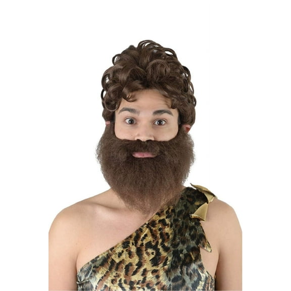 Banana Costume Caveman Wig Brown