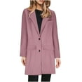 thumbnail image 3 of Brnmxoke Women's Elegant Lapel Collar Open Front Blazer Regular Wool Blend Overcoat Coat,Women Winter Long Trench Jacket, 3 of 5