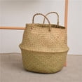 thumbnail image 3 of Maceta, cesto para ropa, organizador de juguetes, bolsa de playa plegable con asa - Cesta multiusos para algas marinas - Solución de almacenamiento natural, 3 of 8