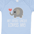thumbnail image 4 of Inktastic My Great Uncle Loves Me Boys or Girls Baby Bodysuit, 4 of 5