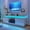 White-63", variant on ChVans LED TV Stand for up to 80" TVs with Power Outlet, Modern Tall Entertainment Center with Storage, High Gloss Gaming TV Media Console with 2 Storage Cabinets for Living Room, Bed Room