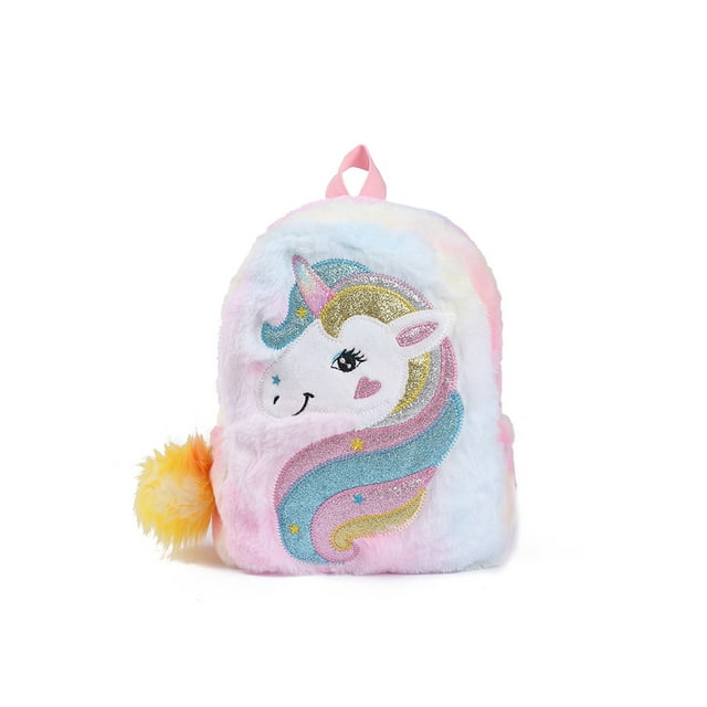 ZAXARRA Bambin Filles Peluche Sac à Dos Mignon Dessin Animé Animal Modèle Sac d'École
