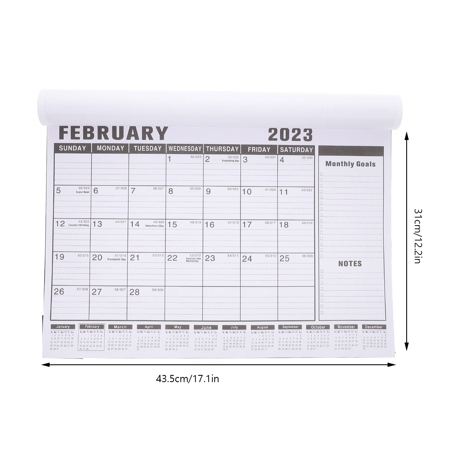格安SALEスタート！ 2023 Wall Calendar Monthly Large Calendars Desk Planner ミュージシャン