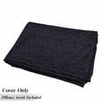 thumbnail image 5 of Dark Blue Floor Pillow Lounger Cover, Vibrant Colorful Stars and Flowers in the Dark Space Spring Inflorescence, Nap Mat Printed Fabric Case for 5 Pillows, 88" x 27", Multicolor, by Ambesonne, 5 of 5