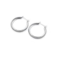 thumbnail image 1 of Round Hollow Hoop Earrings Sterling Silver, 1 of 2