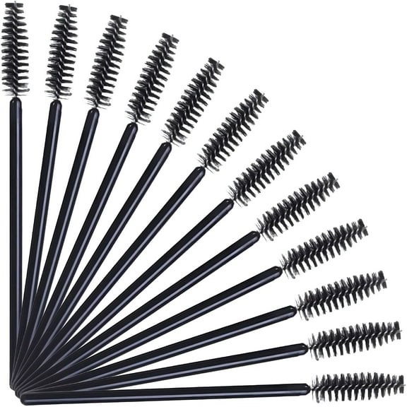 RAGUPEL 50 Pcs Disposable Mascara Wands, Eyelash Brush Spoolies for Eyebrow Eye Lash Extension