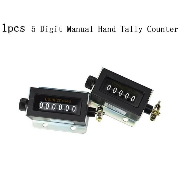 5 Digit Display Manual Hand Tally Counter Resettable Mechanical Clicker