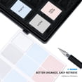 thumbnail image 2 of 45 Slots Memory Card Case for 30 Micro SD 9 SD 2 XQD/CF-EXP. Type-B 2 CF-EXP. Type-A 2 CF Cards with Labels Water-Resistant Anti-Shock Anti-Dust SD Micro SD CF XQD CFexpress Type A Card Holder, 2 of 5