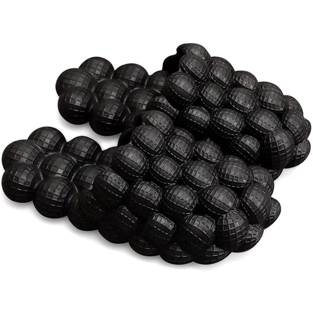 Pantuflas de burbujas de masaje para mujeres y hombres, divertidas pantuflas de spa antideslizantes de lichi, pantuflas de casa de gimnasio, pantuflas de dormitorio de ducha, almohada suave para alivi Namotu CZMR-ZC292-3
