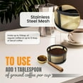 thumbnail image 2 of Panier Filtre Réutilisable 8-12 Tasses avec Fond en Maille Compatible avec Keurig K-Duo Essentials et K Duo Cafetières - Remplacement Permanent pour Filtres Mr Coffee Style Panier Doré Lot de 1, 2 of 7