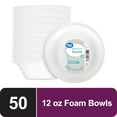 thumbnail image 2 of (4 pack) Great Value Everyday Disposable Foam Bowls, 12 oz, 50 Ct, 2 of 8
