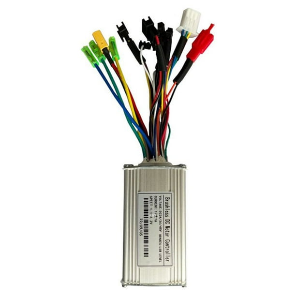 Controlador de Bicicleta EléCtrica 24V 36V 48V E-Bike Hall Controller 250W 350W 17A Controlador de Sinusoidal de Modos