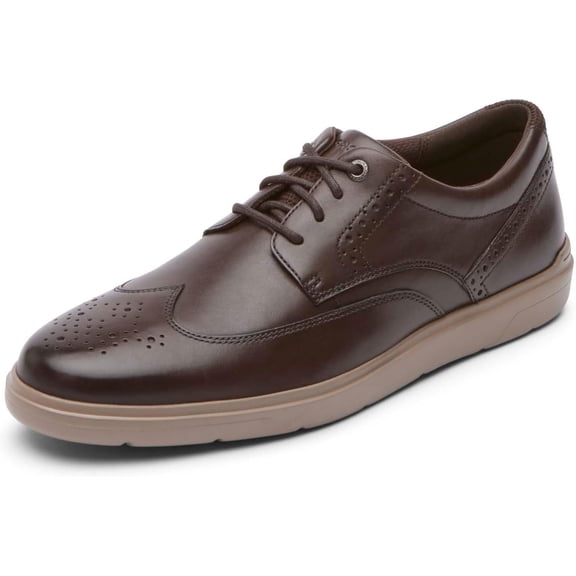 Rockport Men’s TM Court Wingtip Oxford Sneaker Dark Brown 8M