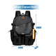 thumbnail image 4 of Mochila Belug Para Laptop Impermeable Bolsa negro detalles naranja, 4 of 5