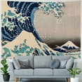 thumbnail image 4 of PRATYUS  The Great Wave Japan Tapestry, Wall Decor Art Tapestry Hanging for Living Room Kitchen Outdoor Dorm Bedroom 50x40inch, 4 of 6