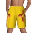 thumbnail image 2 of Men's 2 in 1 Swim Trunks with Compression Liner Mexico Flag Quick Dry Beach Shorts, 2 of 6