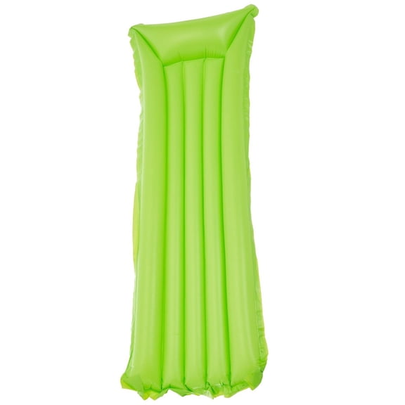 Inflatable Pool Float, Adult Pool Float, Pvc 70X28 In, Tanning Pool Float, Folding Floating Water Mat, Bright Green, 1 Pc
