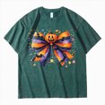 thumbnail image 6 of Towmus Halloween Shirts for Women Pumpkin Face Bow Graphic T Shirt Short Sleeve Funny Top Tees, 6 of 6