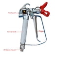 thumbnail image 3 of veasfak Red Airless Paint Spray Gun High Pressure No Gas Spraying Machine 3600PSI 248bar, 3 of 9