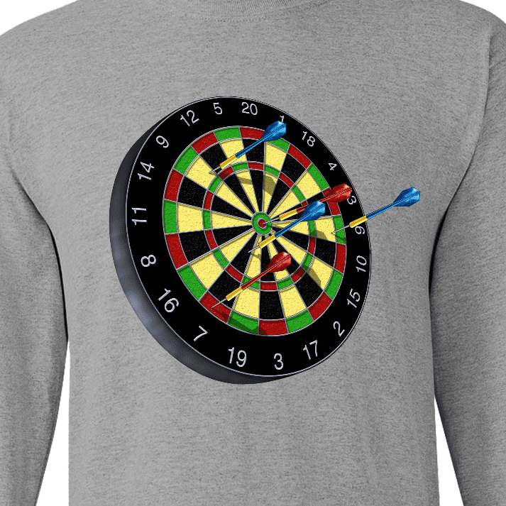 Inktastic Dart Board Long Sleeve T-Shirt