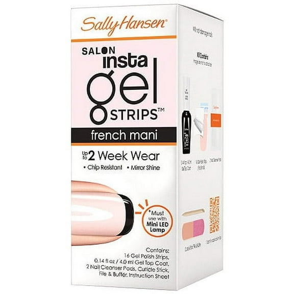 Sally Hansen French Mani Salon Insta-Gel Strips Kit, Tips Over