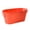 Orange, variant on KGJQ Metal Ice Buckets for Parties, Portable Beverage Tub with Handles, Large Capacity Storage Bucket for Beer Champagne Cocktail, Multi-purpose Flower Planter