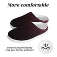 thumbnail image 6 of Daiia Pink Glitter Sparkles A Print Women’s Fuzzy Slippers Memory Foam Lightweight House Shoes Cozy Loafer Flannel House Shoes-42/43, 6 of 7