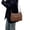Brown, variant on DGMIOCS Crossboby Bag for Women - Soft PU Leather Multi-Pocket Shoulder Bag Handbag with Adjustable Strap Purple