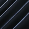 thumbnail image 4 of Sun Zero Evelina Faux Dupioni Silk Thermal Extreme 100% Blackout Back Tab Curtain Panel,50" X 84, Navy Blue, 4 of 9