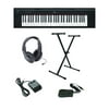 Yamaha Piaggero NP-12 Ultra-Premium Keyboard Package with Headphones, Stand, Sustain Pedal and Power Supply