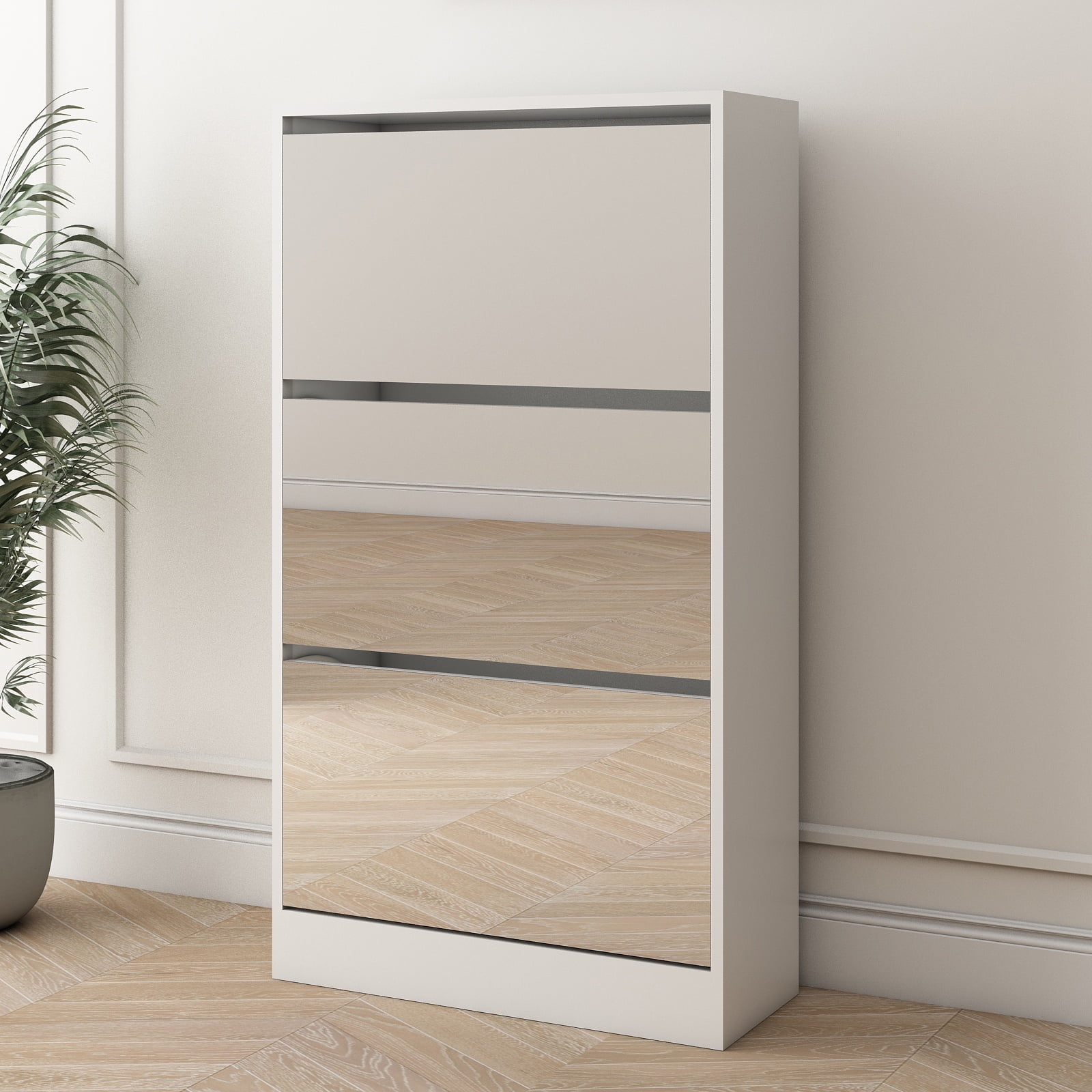 Mirrored shoe cabinet groupon new arrivals