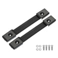 thumbnail image 1 of Uxcell 7.8 Inch Rubber Handle Strap Replacement with Metal End Caps, Black 2Pcs, 1 of 5