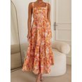 thumbnail image 3 of Aojekbee Women's Summer Floral Dress Casual Sleeveless Neck Long Flowy Dress Cute Vacation Dress, 3 of 10