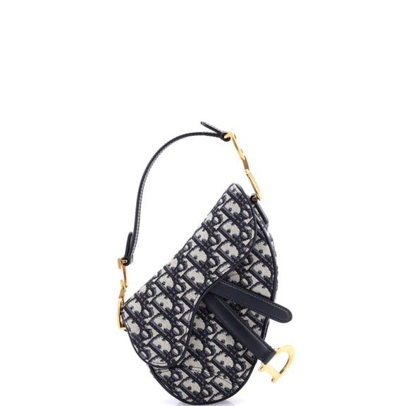 Pre-Owned Saddle Handbag Oblique Canvas Mini By Rebag