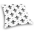thumbnail image 4 of GZHJMY Mardi Gras Fat Tuesday Throw Pillow Covers Fleur De Lis Antique Black White Pillowcase Sofa Birthday Party Decor Back Cushion Case Housewarming Gift 20" × 20", 4 of 6